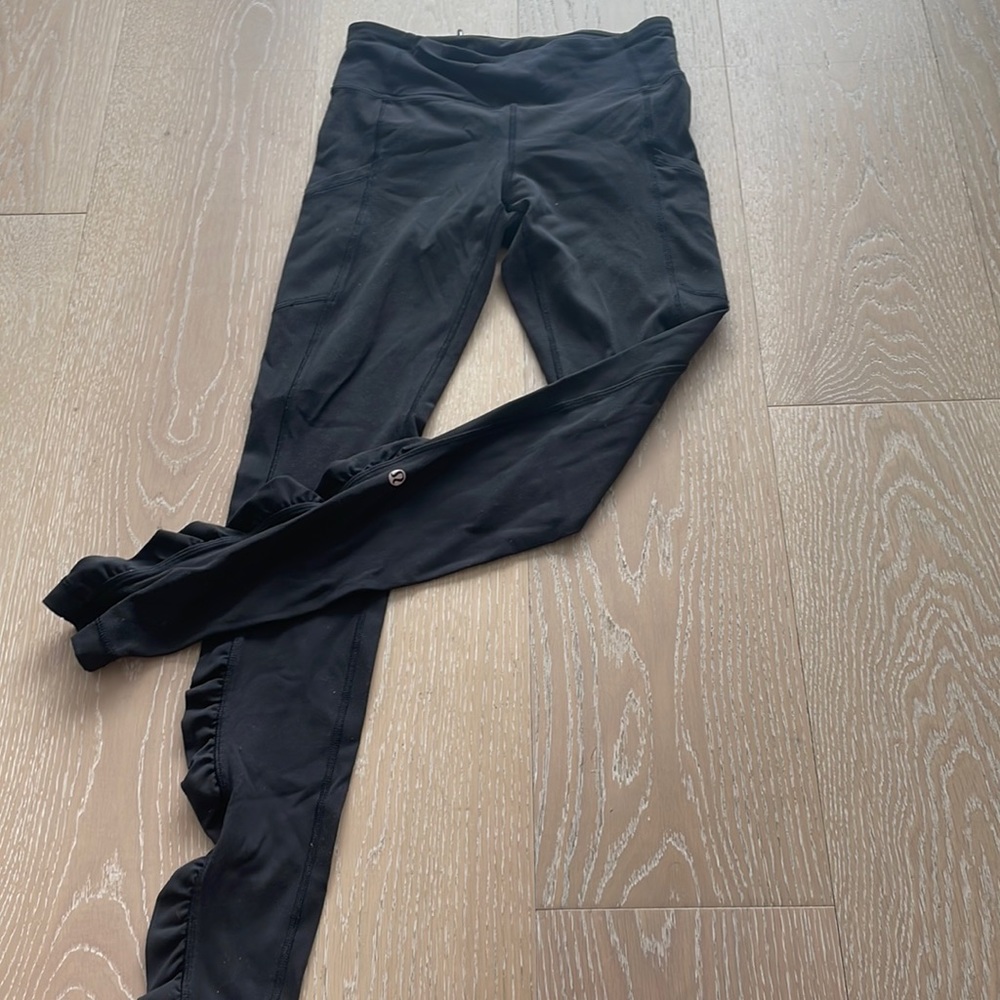 LuluLemon Speed Tight Full Length with Ruffle Detail